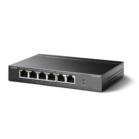 TP-Link TL-SF1006P dispositivo de redes No administrado 6 Fast Ethernet (10/100) IEEE 802.3af, IEEE 802.3at