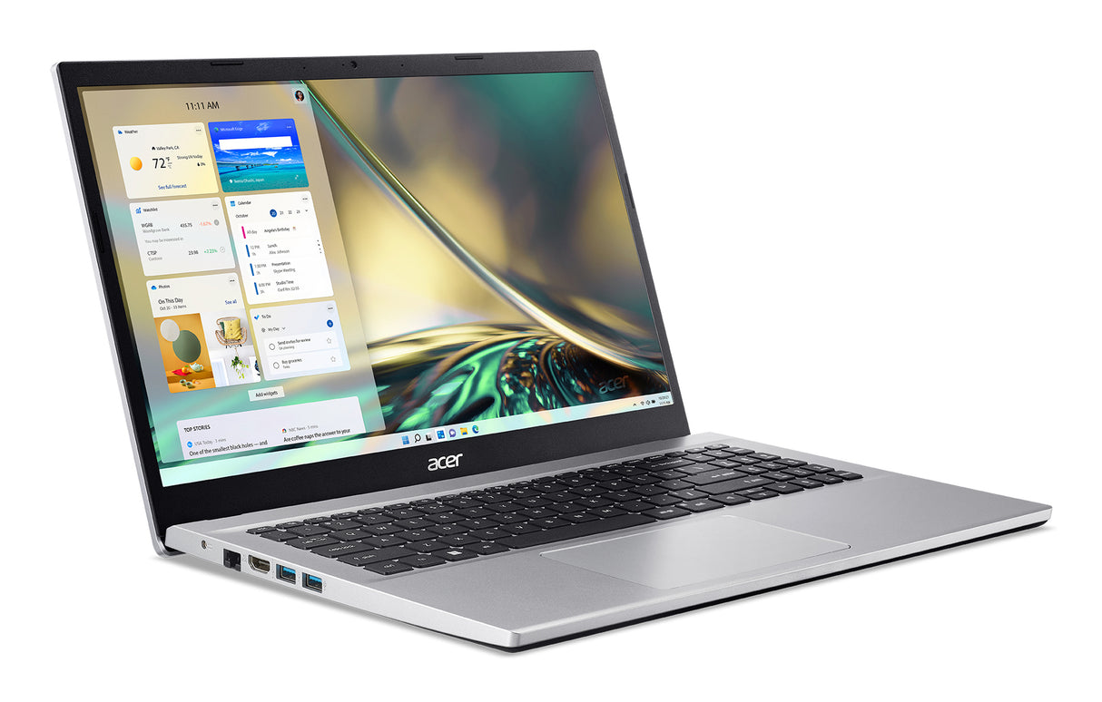 Acer Aspire A315-59-72PU Laptop Portátil Plata Concha 39,6 cm (15.6")