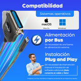 Manhattan Convertidor para Impresora USB-C Full Speed a Paralelo Cen36 USB-C Macho a Cen36 Hembra, 1 m (3 ft.), Negro Ca
