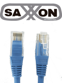 Cable Patch Cord UTP SAXXON P5E2UA, 2 Metros, CAT 5E, Color Azul