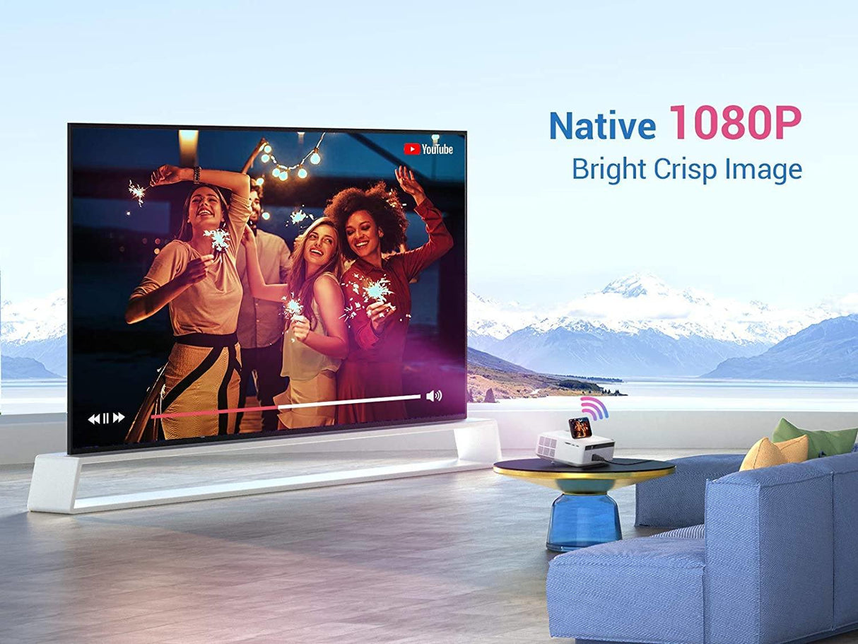 Vankyo V630W video proyector LCD 1080p (1920x1080) Blanco, 5000:1, 1168.4 - 7620 mm (46 - 300"), 280 Lúmenes LED