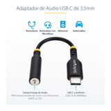 StarTech.com Adaptador de Audio USB-C a 3,5mm TRRS Minijack - Adaptador de Audio USB Tipo C para Auriculares con Micrófo