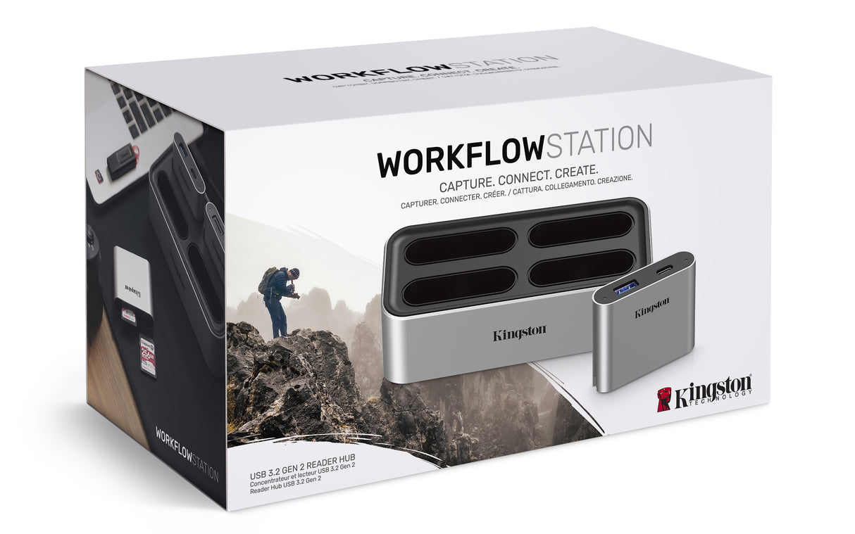 Kingston Technology Acoplamiento de Estación de flujo de trabajo USB 3.2 Gen2 con concentrador USB-A