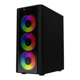 Balam Rush Dragonfly II Crystal GM745s Midi Tower Negro, Micro ATX, Mini-ITX, Metal