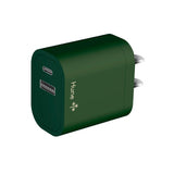 Hune Cargador USB A - Tipo C- Hurón, Interior, Corriente alterna, Verde