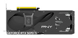 PNY GeForce RTX 5070 Ti OC NVIDIA 16 GB GDDR7, 256 Bit, 7680 x 4320 Pixeles, PCI Express x16 5.0