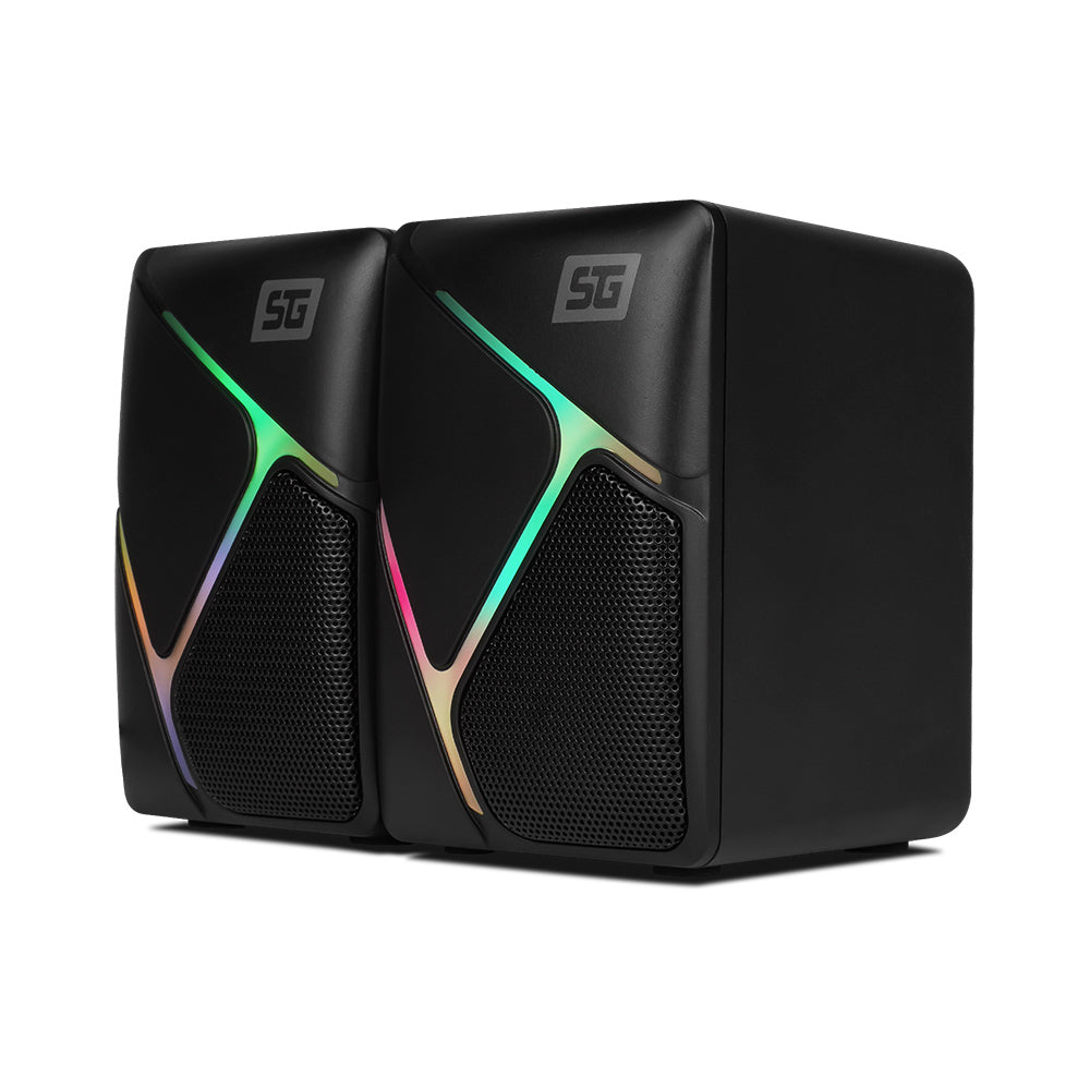 BOCINAS 2.0 VORAGO START THE GAME SPK-108 RGB/USB/3.5MM