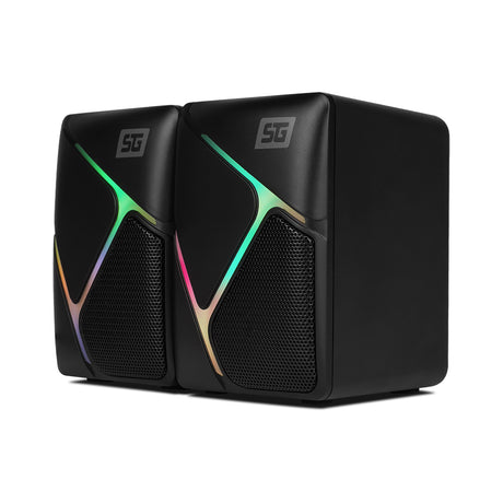 BOCINAS 2.0 VORAGO START THE GAME SPK-108 RGB/USB/3.5MM