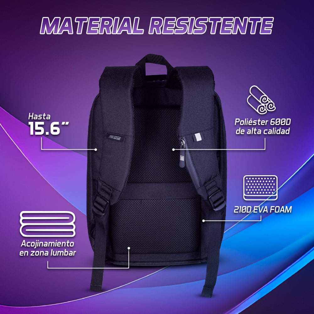 MOCHILA START THE GAME BP-500 RGB CONFIGURABLE APP 15.6" USB