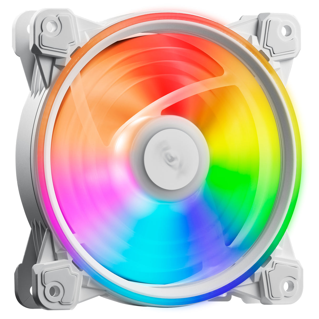 XPG HURRICANE 120 ARGB PWM Placa base Ventilador 12 cm Blanco 1 pieza(s), 600 RPM, 2000 RPM