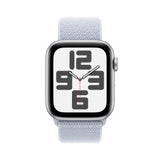 Apple Watch SE OLED 44 mm Digital 368 x 448 Pixeles Pantalla táctil Plata Wifi GPS (satélite)