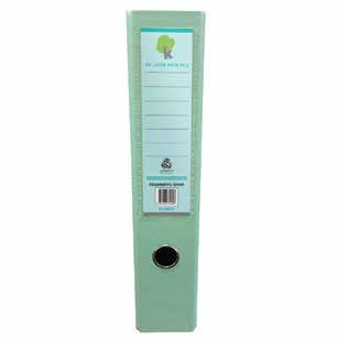 Techmakro KITCARP20VDP carpeta Cartón, Cloruro de polivinilo (PVC) Verde Carta, Folder de archivo convencional, Mate, 65