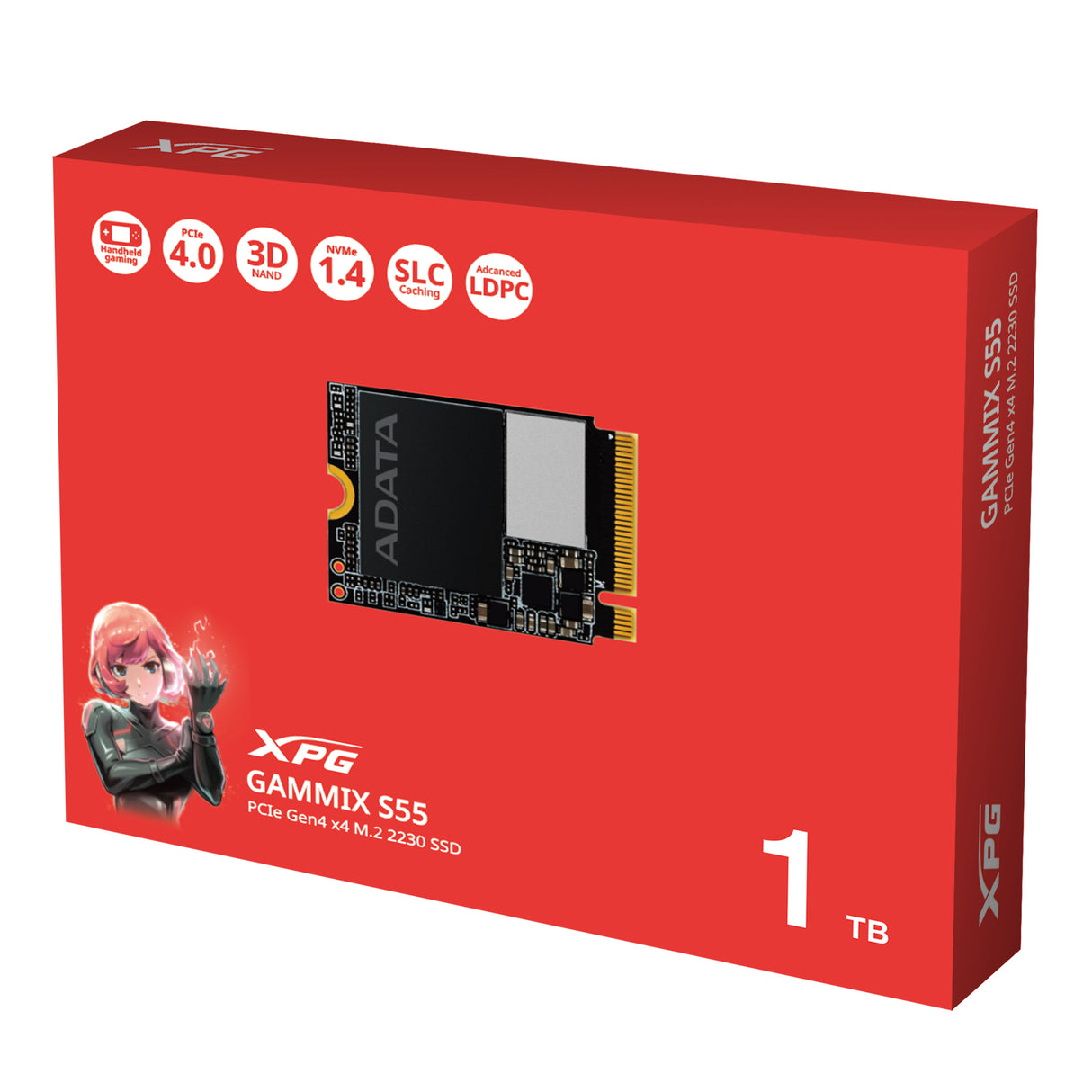 XPG SGAMMIXS55-1T-C unidad de estado sólido 1 TB M.2 PCI Express 4.0 NVMe 3D NAND