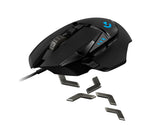MOUSE LOGITECH G502 HERO USB 25,600DPI RGB LIGHTSYNC BLACK(910-005550)