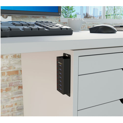StarTech.com Concentrador USB 3.0 de 7 Puertos con Caja de Metal - 5Gbps - Hub de Sobremesa o Montaje en Pared Hubs de i