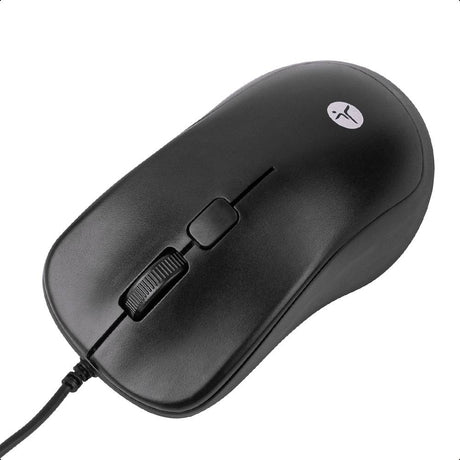 TechZone TZACMOA01 ratón Hogar Ambidiestro USB tipo A IR LED 1200 DPI, Negro