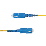 StarTech.com Cable de Fibra Óptica Simplex LC a SC (UPC) OS2 Monomodo de 15m - 9/125µm - 40G/100G - Resistente a Doblece