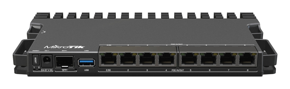 RB5009UG+S+IN, Ruteador 7xGEth, 1x2.5GEth, 1xSFP+ 10G, 4 nucleos 1.4Ghz 1GB RAM