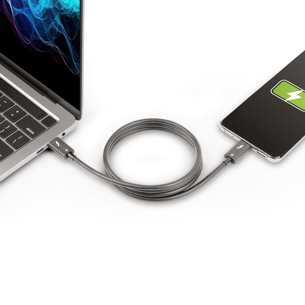 StarTech.com Cable de 1m Thunderbolt 4 - 40Gbps - PD 100W - Vídeo 4K/8K - Cable Thunderbolt 4 con Certificación Intel - Compatible con USB4/Thunderbolt 3/USB 3.2/USB Tipo C/DisplayPort Cable Masculino Masculino 1 m 40 Gbit/s