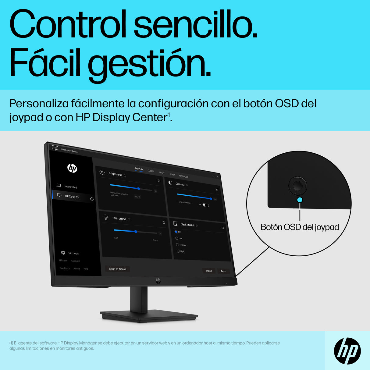 HP Monitor FHD HP P24v G5 Monitor 60,5 cm (23.8") 1920 x 1080 Pixeles Full HD Edge LED Negro