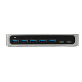 StarTech.com Hub Concentrador USB 3.0 USB C a 5x USB-A y 2x USB Tipo C de 7 Puertos - 5Gbps - Ladrón USBC Alimentado Hub