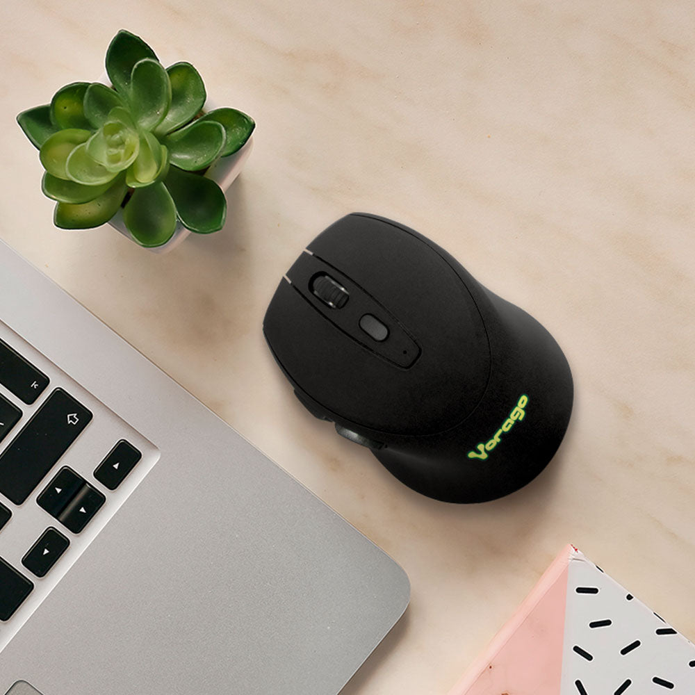 Vorago MO-306 ratón Oficina mano derecha RF inalámbrico Óptico 2400 DPI