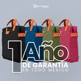 MOCHILA VORAGO BP-301 VINTAGE DOBLE USO LAPTOP 15.6" VERDE