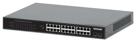 POE SWITCH INTELLINET GB 24 PTOS 19" 30W/PTO, 370W, 2 SFP PORTS