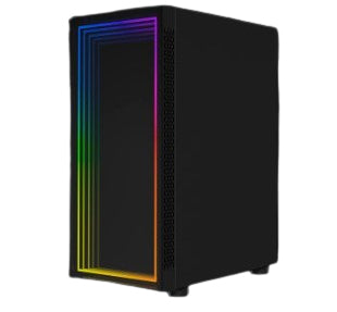 Ocelot Gaming PORTAL-M4 gabinete de computadora Negro, ATX, ITX, Micro ATX