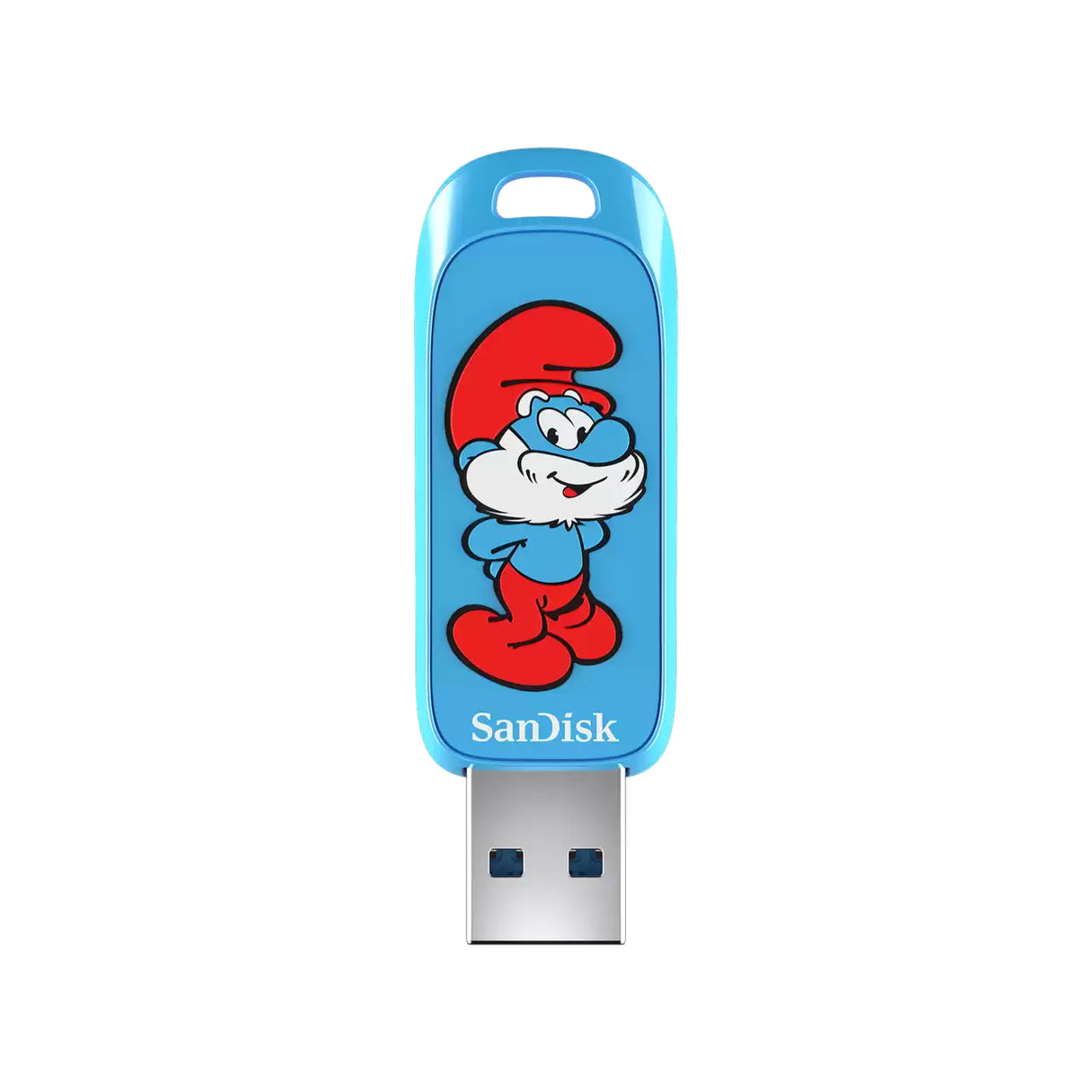 SanDisk Smurf unidad flash USB 64 GB USB tipo A 3.2 Gen 1 (3.1 Gen 1) Azul, 130 MB/s, Sin tapa