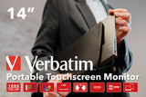 Verbatim 49591 Monitor 35,6 cm (14") 1920 x 1080 Pixeles Full HD LCD Negro