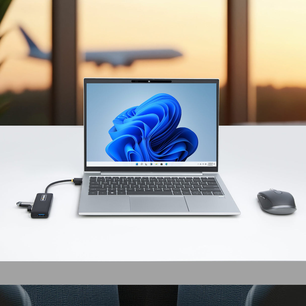 StarTech.com Hub USB-A de 4 Puertos - Ladrón USB de 4 Puertos - Alimentado por el Bus - USB 3.0 de 5Gbps - Hub Portátil