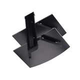 StarTech.com 2B-WALL-MOUNT-SHELF Estantes para equipos av Negro Vidrio 250 mm