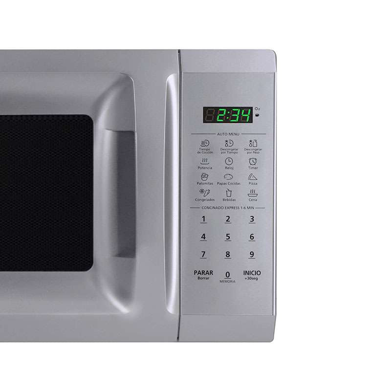 Midea MMDP07S2CB microondas Plata Sobre el rango 20 L 1050 W, Pantalla incorporada, LED, Tocar