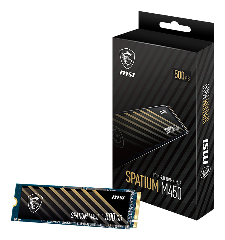 MSI Spatium M450 PCIe 4.0 NVMe M.2 500GB unidades internas de estado sólido 1.4 500 GB M.2 PCI Express 4.0