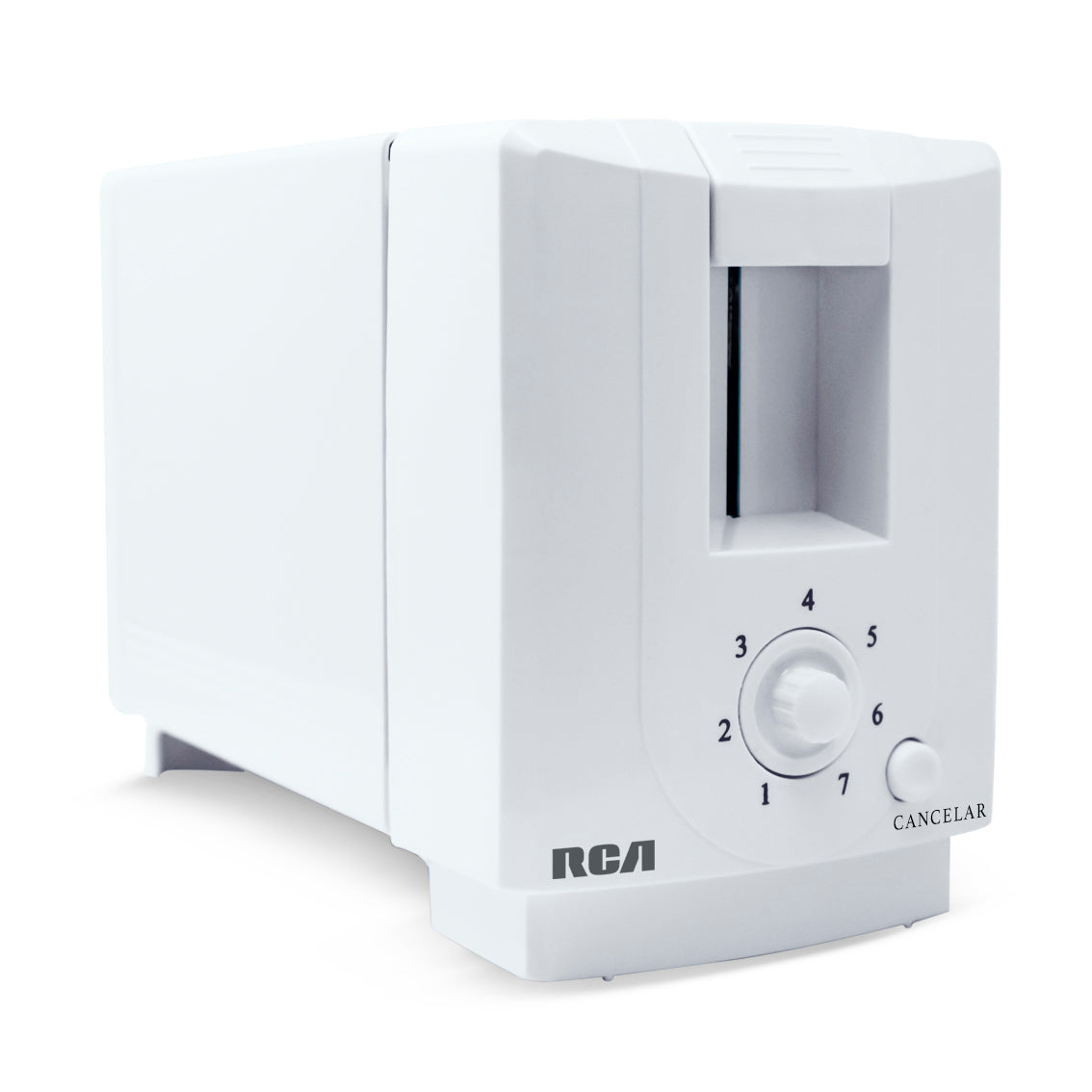 RCA RC-T1 tostador 7 2 rebanada(s) 750 W Blanco, Plástico, Acero inoxidable, 220-240 V