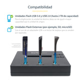 StarTech.com Clonador Autónomo 1:2 para Memorias USB - Copiador de Unidades de Memoria USB - Copia Sector por Sector de Sistema y Ficheros - 1,5 GB/mi