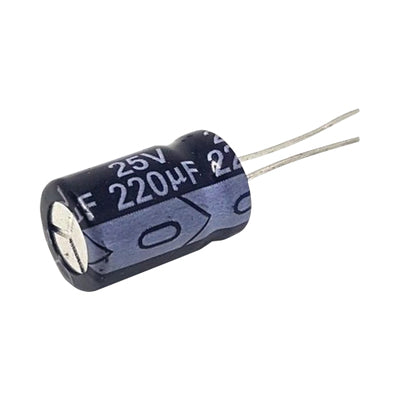 Syscom 0220M0025V condensador Negro Cilíndrico 1 pieza(s)