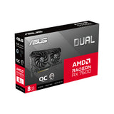 ASUS DUAL-RX7600-O8G-EVO tarjetas gráficas AMD Radeon RX 7600 2695 MHz 2715 MHz