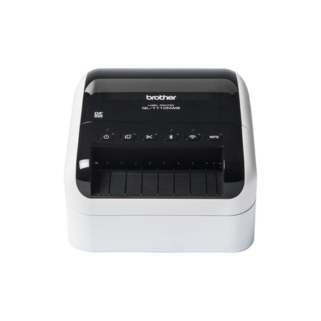 Brother QL-1110NWB impresora de etiquetas Térmica directa 300 x 300 DPI 110 mm/seg Inalámbrico y alámbrico Ethernet DK W
