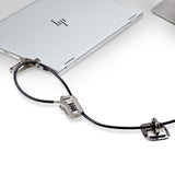 StarTech.com Juego de Candado para Ordenador de Sobremesa o Portátil y Periféricos - Cable de 3m de Acero - Candado Anti