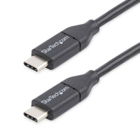 StarTech.com Cable de 0,5m USB-C de Carga - para Carga y Sincronización - PD de 60W y 3A - Cable USB 2.0 USB Tipo C de C