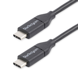 StarTech.com Cable de 0,5m USB-C de Carga - para Carga y Sincronización - PD de 60W y 3A - Cable USB 2.0 USB Tipo C de C
