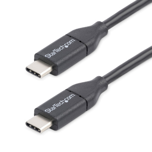 StarTech.com Cable de 0,5m USB-C de Carga - para Carga y Sincronización - PD de 60W y 3A - Cable USB 2.0 USB Tipo C de C