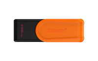 Kingston Technology 256GB Portable USB 3.2 Gen 1 DataTraveler Exodia S (Black/Orange) Memoria Flash 256 GB USB tipo A 3.2 Gen 1 (3.1 Gen 1) Si