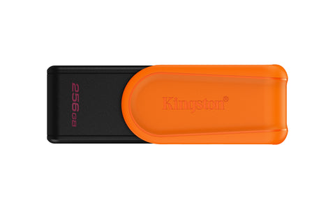 Kingston Technology 256GB Portable USB 3.2 Gen 1 DataTraveler Exodia S (Black/Orange) Memoria Flash 256 GB USB tipo A 3.2 Gen 1 (3.1 Gen 1) Si