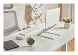 Manhattan 462617 Laptop Soporte para ordenador portátil Aluminio Aluminio, Silicona, Acero 39,6 cm (15.6")