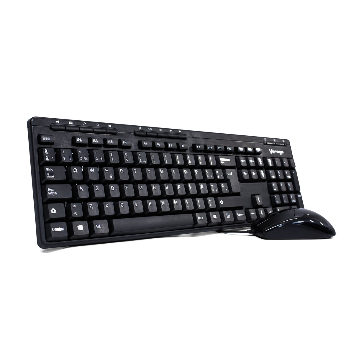 Vorago KM-105 teclado Ratón incluido Universal USB QWERTY Español Negro