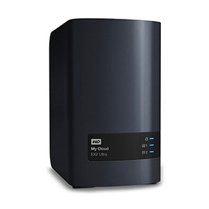 Western Digital My Cloud EX2 Ultra NAS Marvell Armada 385 1 GB DDR3 12 TB Unidad de disco duro Negro