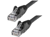 StarTech.com Cable Ethernet CAT6 de 5m - LSZH - Cable de Red de 10 Gigabits de 650MHz y PoE de 100W UTP sin Enganches (Snagless) con Alivio de Tensión - Negro - CAT 6 - ETL Cable Negro 5 m Cat6 U/UTP (UTP)